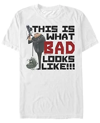 Minions Illumination Men's Despicable Me Gru Bad Looks Like This Short Sleeve T-Shirt