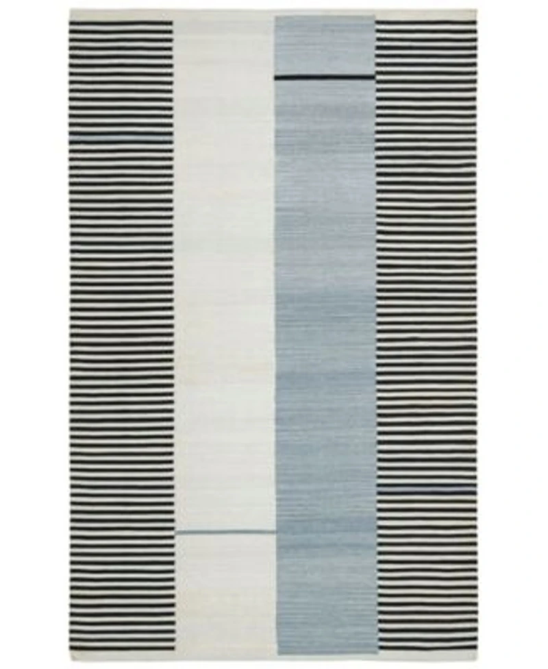 Lauren Ralph Lauren Aryn Stripe Lrl7310c Slate Area Rug Collection