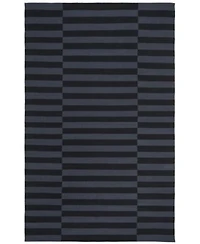 Lauren Ralph Lauren Ludlow Stripe Lrl7350e Onyx Area Rug Collection
