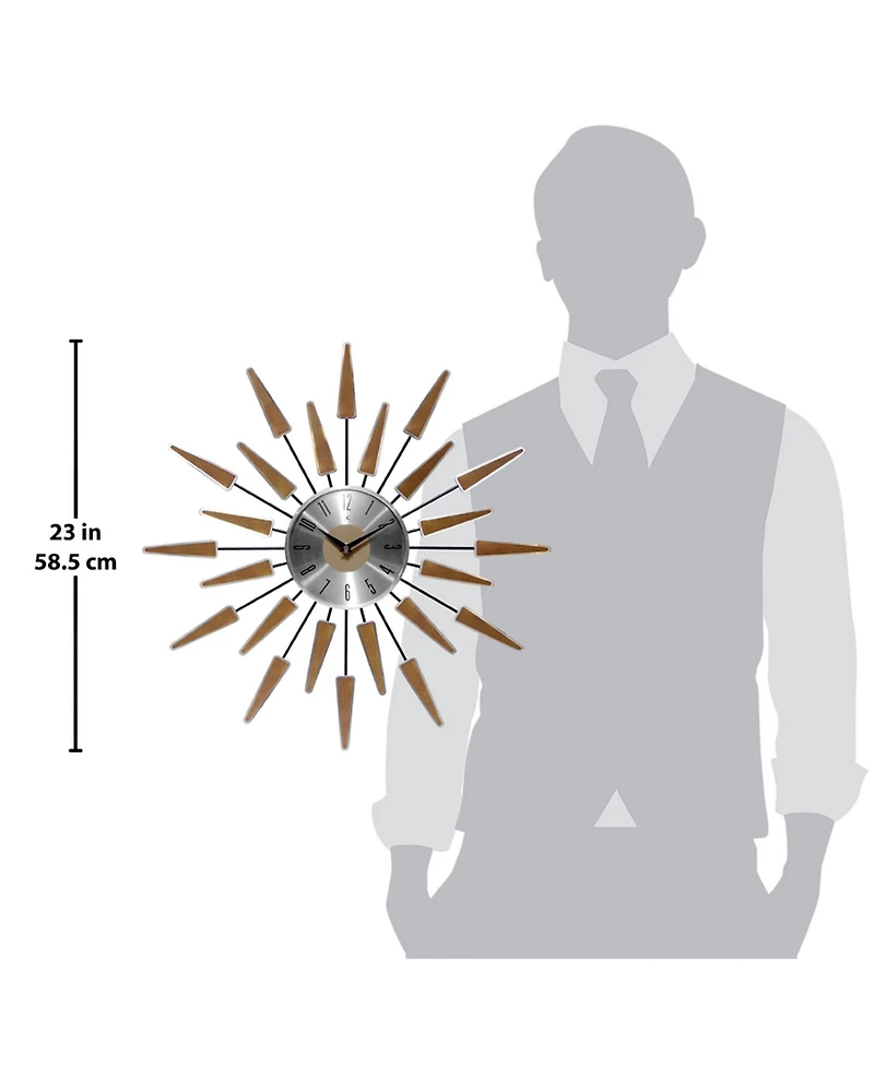 Infinity Instruments Starburst Wall Clock