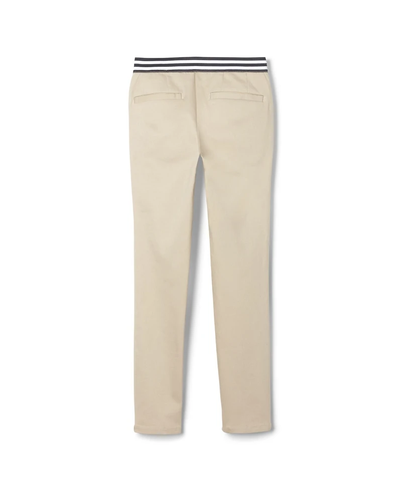 French Toast Plus Girls Contrast Elastic Waist Pull-on Pant