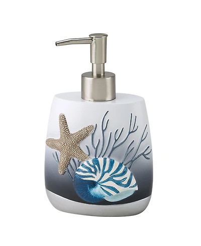 Avanti Blue Lagoon Ombre Seashells Soap/Lotion Dispenser