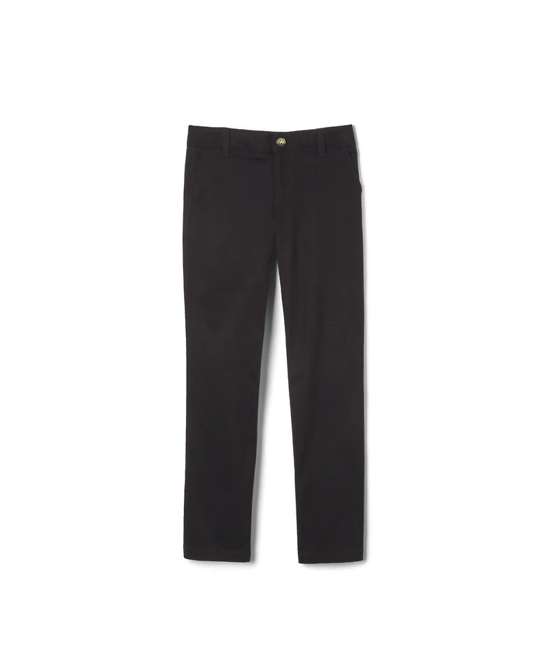 Big Girls Adjustable Waist Stretch Twill Straight Leg Pant