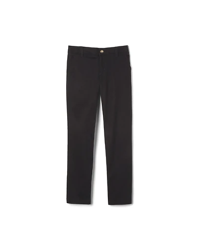Big Girls Adjustable Waist Stretch Twill Straight Leg Pant