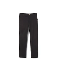 Big Girls Adjustable Waist Stretch Twill Straight Leg Pant