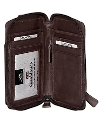 Mancini Casablanca Collection Rfid Secure Cell Phone Wallet