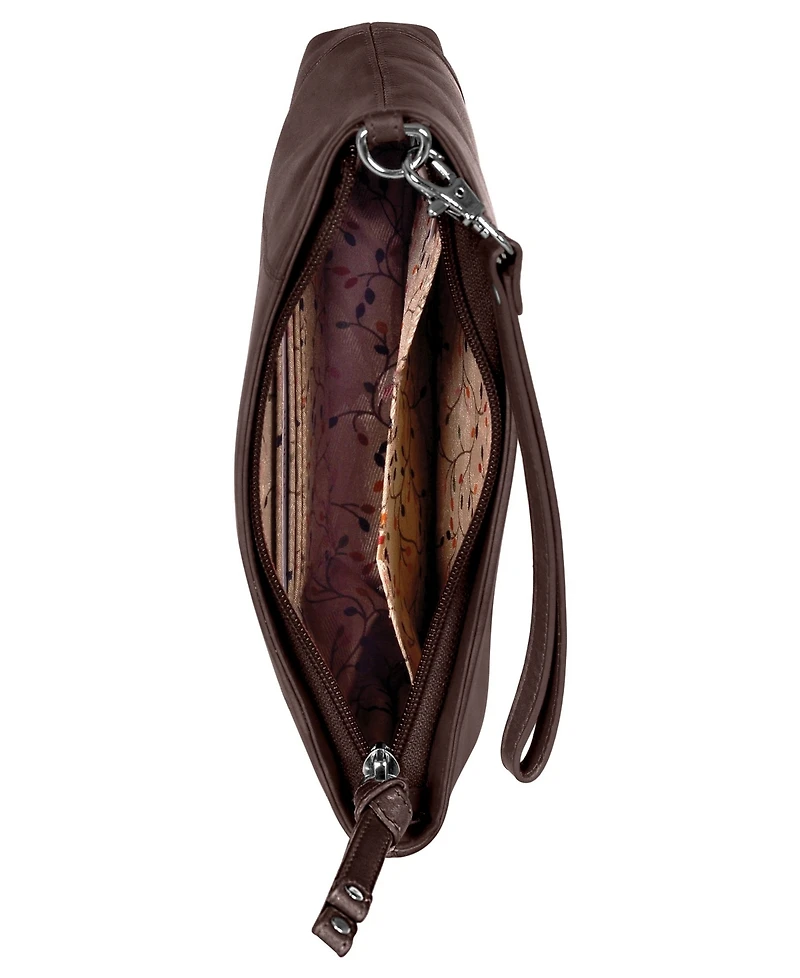 Mancini Casablanca Collection Rfid Secure Ladies Wristlet