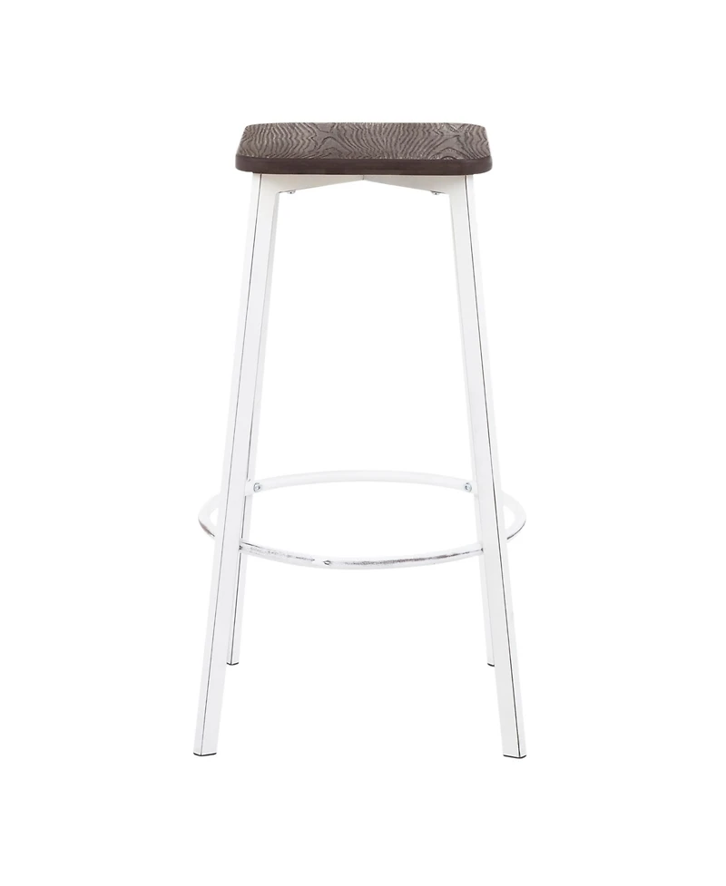 Clara Square Bar Stool, Set of 2