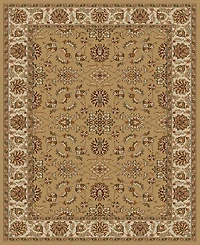 Closeout! Km Home 1592/1072/Beige Pesaro Beige 7'9" x 11' Area Rug