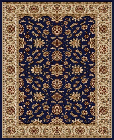Closeout! Km Home 1592/1082/Navy Pesaro Blue 7'9" x 11' Area Rug