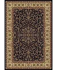 Closeout! Km Home 1318/1520/Black Navelli Black 3'3" x 5'4" Area Rug