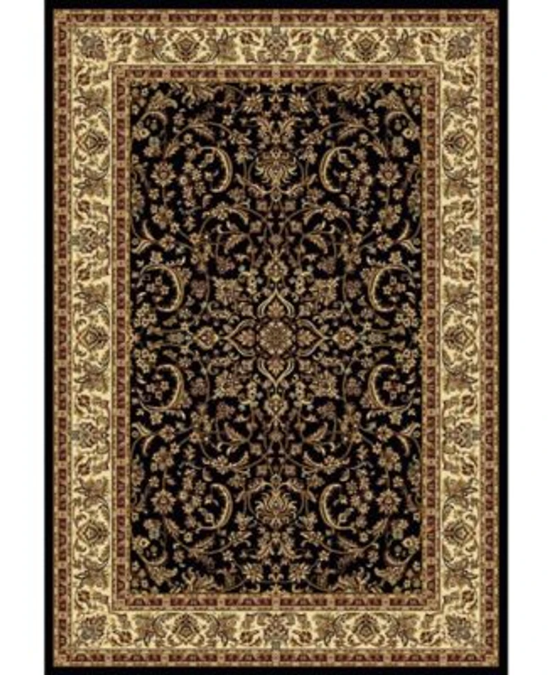 Closeout Km Home 1318 1527 Black Navelli Black Area Rug Collection