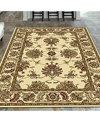 Closeout! Km Home //Ivory Navelli Ivory 7'9" x 9'6" Area Rug