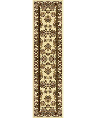 Closeout! Km Home 1330/1214/Ivory Navelli Ivory 2'2" x 8' Runner Rug