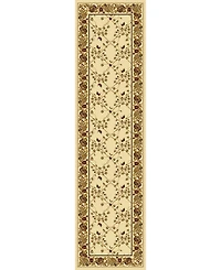 Closeout! Km Home 1427/1714/Ivory Navelli Ivory 2'2" x 8' Runner Rug