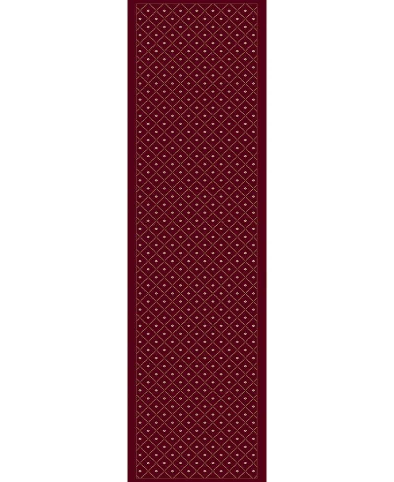 Closeout! Km Home 782/1714/Red Pesaro Red 2'2" x 7'7" Runner Rug