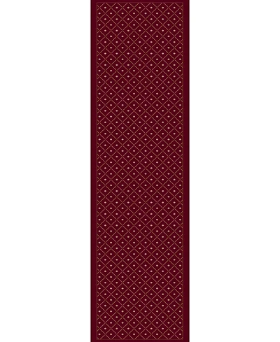 Closeout! Km Home 782/1714/Red Pesaro Red 2'2" x 7'7" Runner Rug
