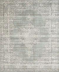 Closeout! Km Home 3563/0051/Green Cantu Green 5'3" x 7'3" Area Rug
