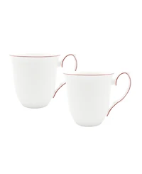 Twig New York Amelie Roseate Rim Mugs - Set of 2