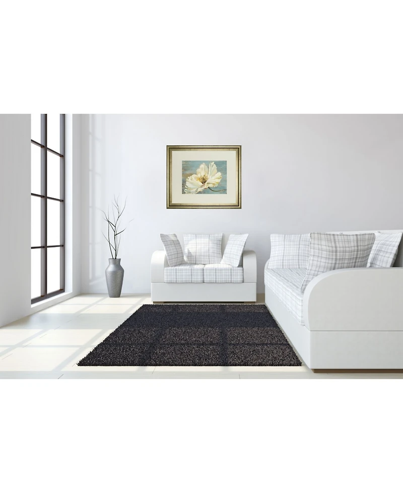 Classy Art White Peony by Patricia Pinto Framed Print Wall Art - 34" x 40"