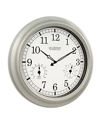 La Crosse Technology Wt-3181PL-q 18" Indoor or Outdoor Classic Quartz Plastic Analog Wall Clock