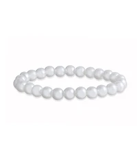 Macy's Set Of 5 Imitation Pearl and Crystal Stretchy Bracelets
