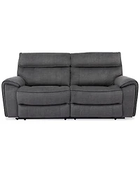 Closeout! Hutchenson 2-Pc. Fabric Sectional with 2 Power Headrests