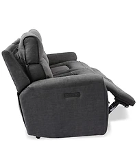 Closeout! Hutchenson 2-Pc. Fabric Sectional with 2 Power Headrests