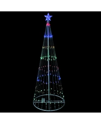 Northlight 9' Multi-Color Led Lighted Show Cone Christmas Tree Outdoor Decoration