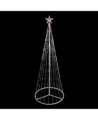 Northlight 6' Red Led Lighted Show Cone Christmas Tree Outdoor Decoration