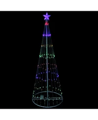 Northlight 6' Multi-Color Led Lighted Show Cone Christmas Tree Outdoor Decoration