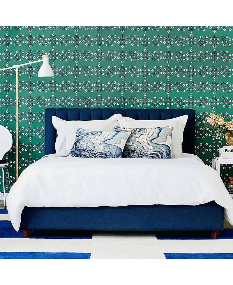 Novogratz for Tempaper Block Print Floral Peel and Stick Wallpaper