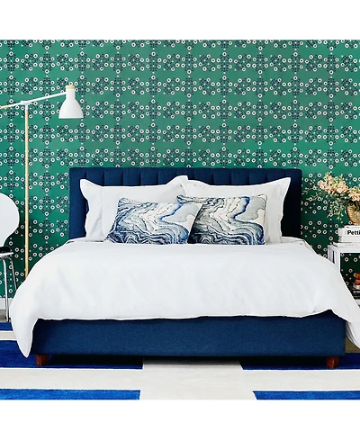 Novogratz for Tempaper Block Print Floral Peel and Stick Wallpaper