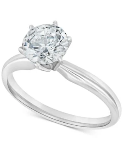 Diamond Solitaire Engagement Ring Collection In 14k White Gold