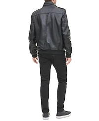 Levi's Men's Sherpa Lined Faux Leather Aviator Bomber