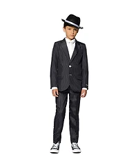 Suitmeister Big Boys Gangster Halloween Suit Including Blazer, Pants and Clip-On-Tie