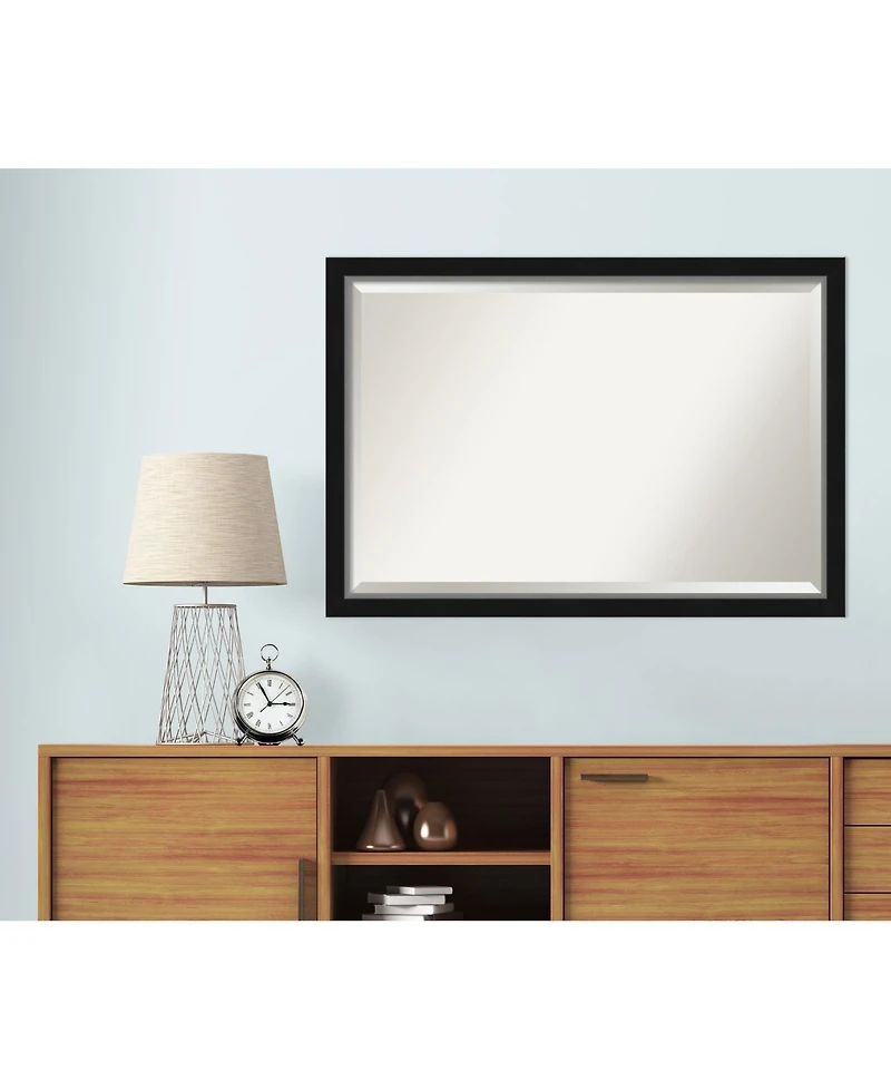 Amanti Art Eva Silver-tone Framed Bathroom Vanity Wall Mirror