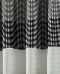 Spa 251 Ombre Waffle Striped Shower Curtain, 70" x 72"