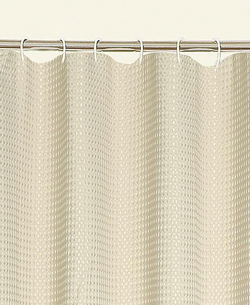 Dainty Home Waffle Weaved Shower Curtain, 70" x 72"