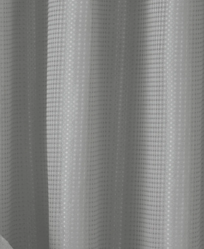 Spa 251 Waffle Complete Shower Curtain With Detachable Liner, 70" x 72"