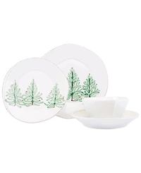 Vietri Lastra Holiday Four-Piece Place Setting