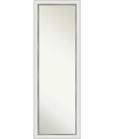 Amanti Art Eva Silver-tone on The Door Full Length Mirror, 17.12" x 51.12"