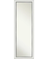 Amanti Art Eva Silver-tone on The Door Full Length Mirror, 17.12" x 51.12"