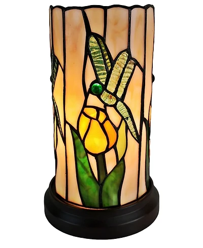 Amora Lighting Tiffany Style Dragonfly Mini Table Lamp