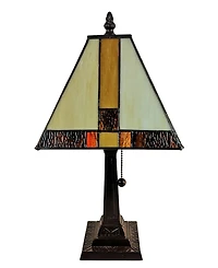 Amora Lighting Tiffany Style Mission Table Lamp