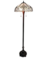 Amora Lighting Tiffany Style Floral Floor Lamp