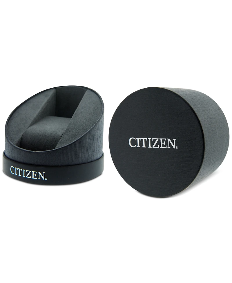 Citizen Men's Black Croc Embossed Leather Strap Watch 41mm BF0580-06E