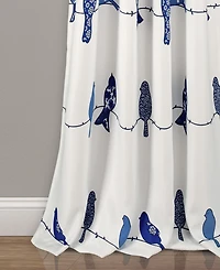 Lush Decor Rowley Birds Light Filtering Window Curtain Panels