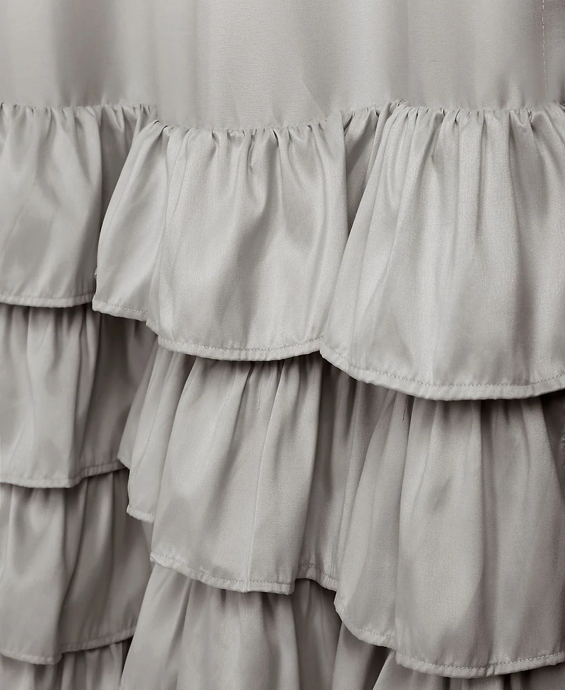 Allison Ruffle 40" x 95" Curtain Set