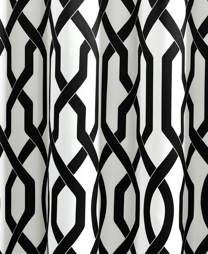 Lush Decor Edward Trellis Light Filtering Window Curtain Panels